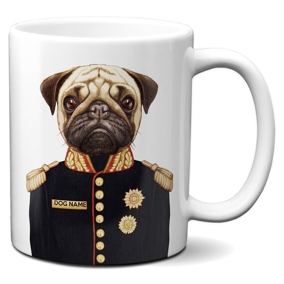 personalised pug mug