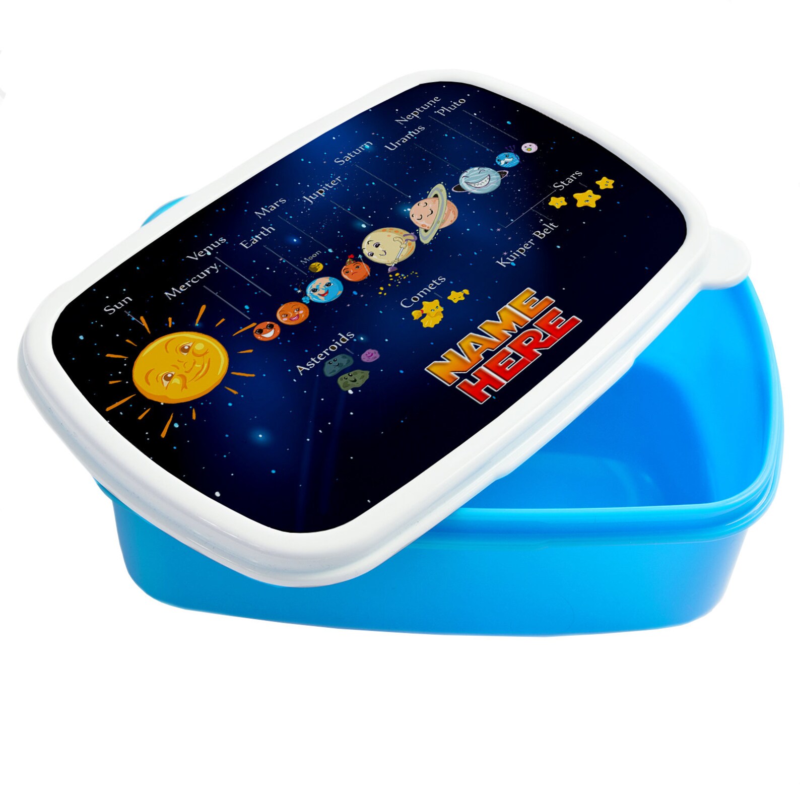 Personalised Boys Lunch box SOLAR SYSTEM School Snack Etsy