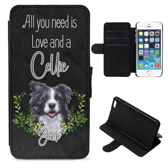 Border Collie Phone Case Wallet Border Collie Phone Case Wallet