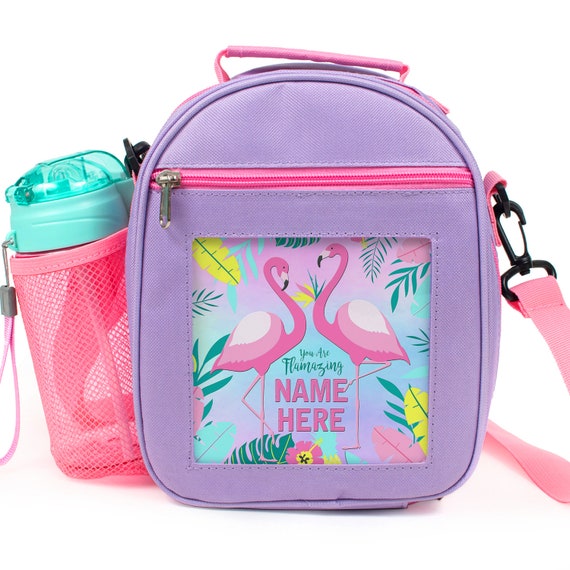 Personalised Girls Lunch Bag Flamingo School Insulated Lunchbox Childrens Pretty Flamingos KS208 Etsy UK