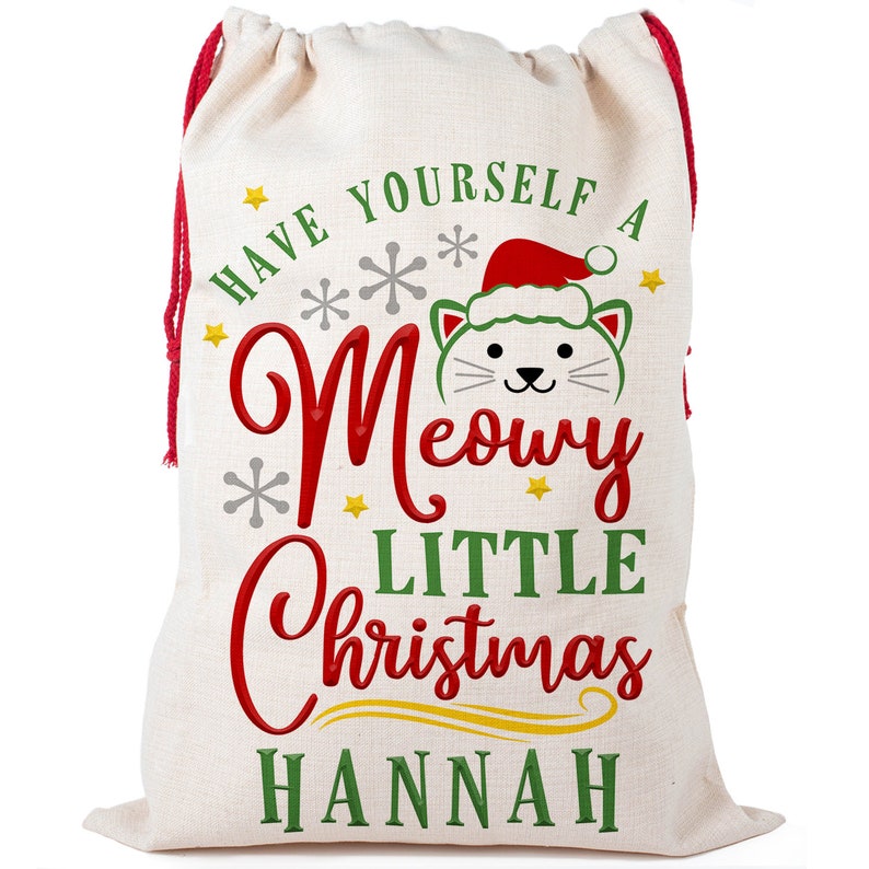 Personalised Harry Santa Sack Wizard Christmas Gift Bag Xmas Eve Girls Present NS017