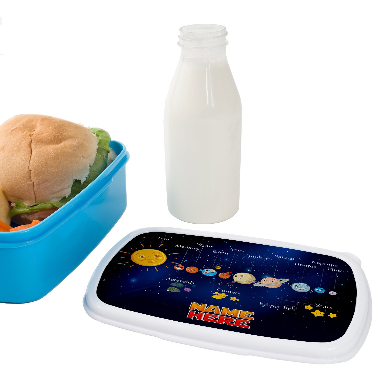 Personalised Boys Lunch box SOLAR SYSTEM School Snack Etsy