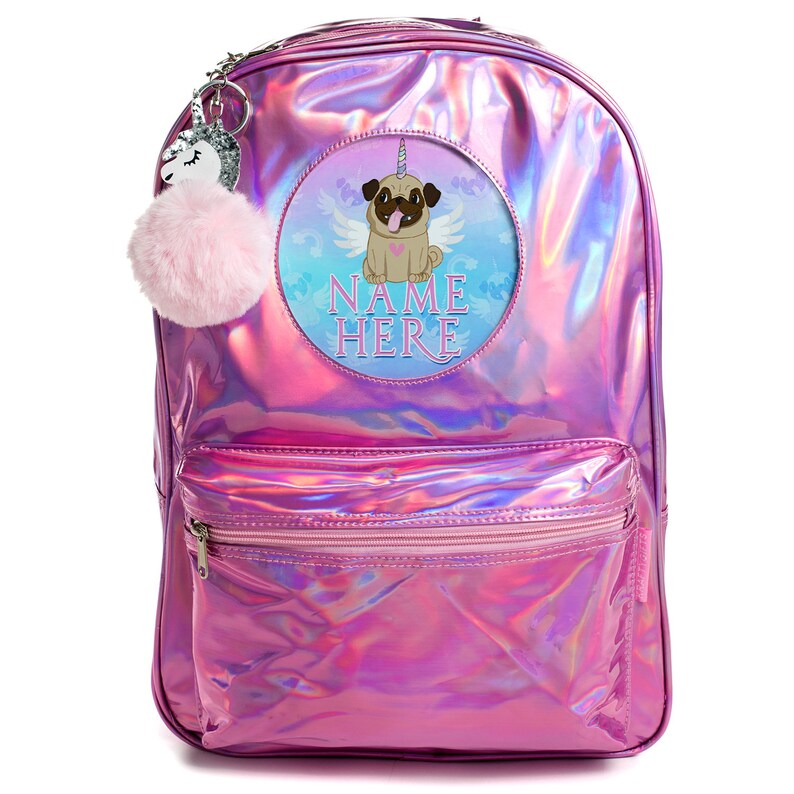 shiny unicorn backpack