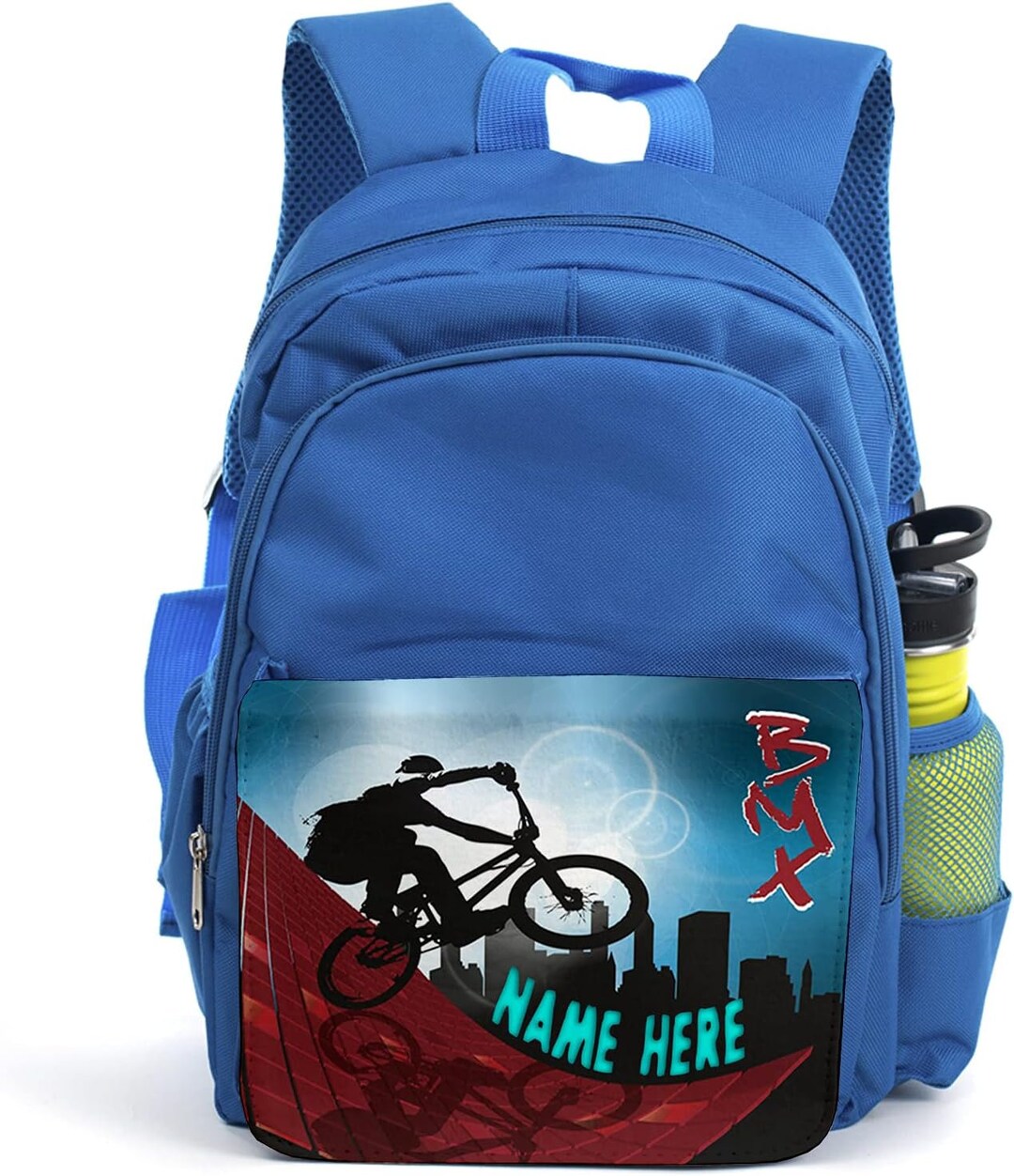 Personalised BMX Backpack Boys School Bag Childrens Blue Bike Rucksack Birthday Gift SH027 Etsy Canada