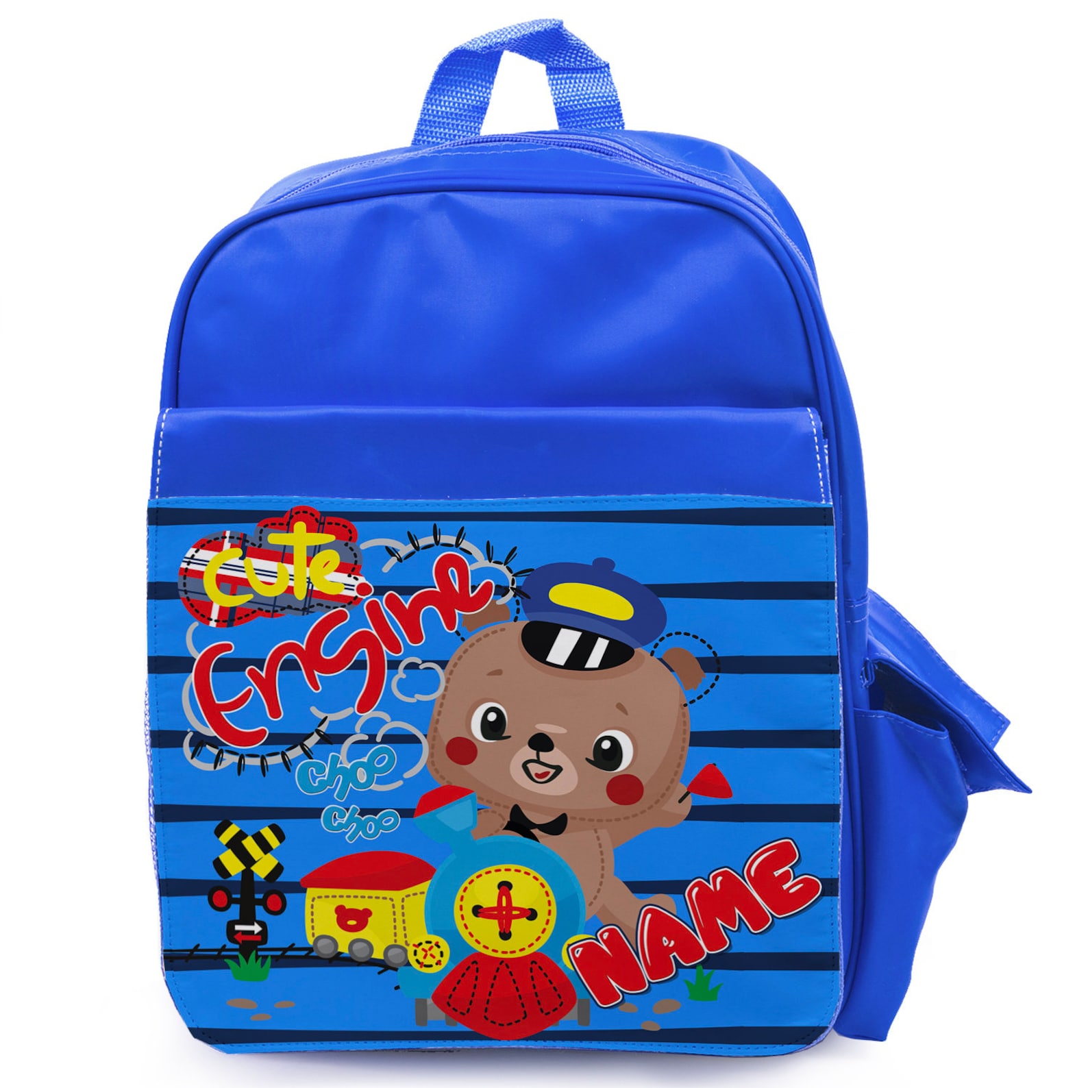 Personalised Train Boys School Bag Backpack Kids Childrens Etsy