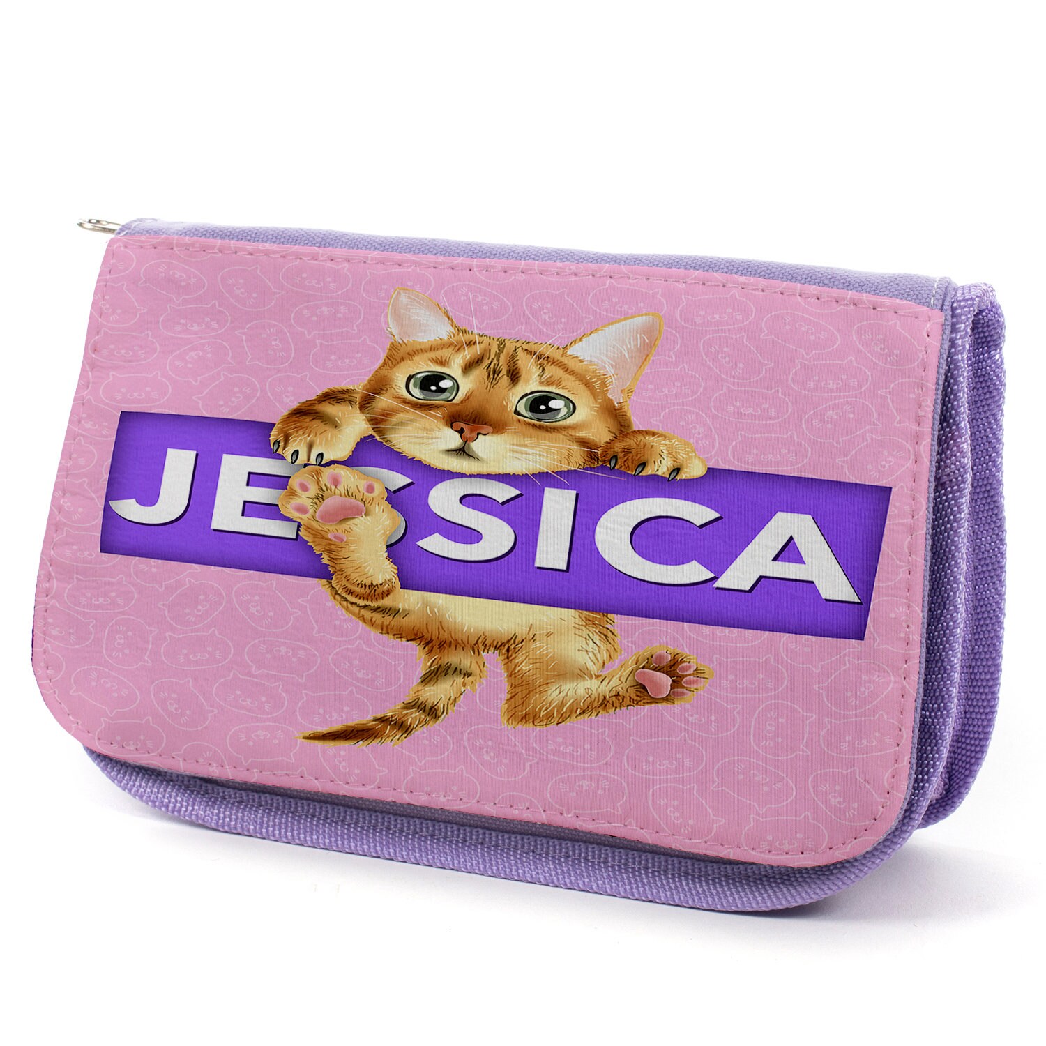 Personalised Cat Girls Pencil Case School Stationary Bag Cute Etsy UK