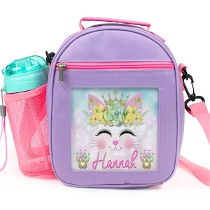 Disney Princess Lunch Bag Box Insulated with Bangle Bracelet Style Handle  Pink