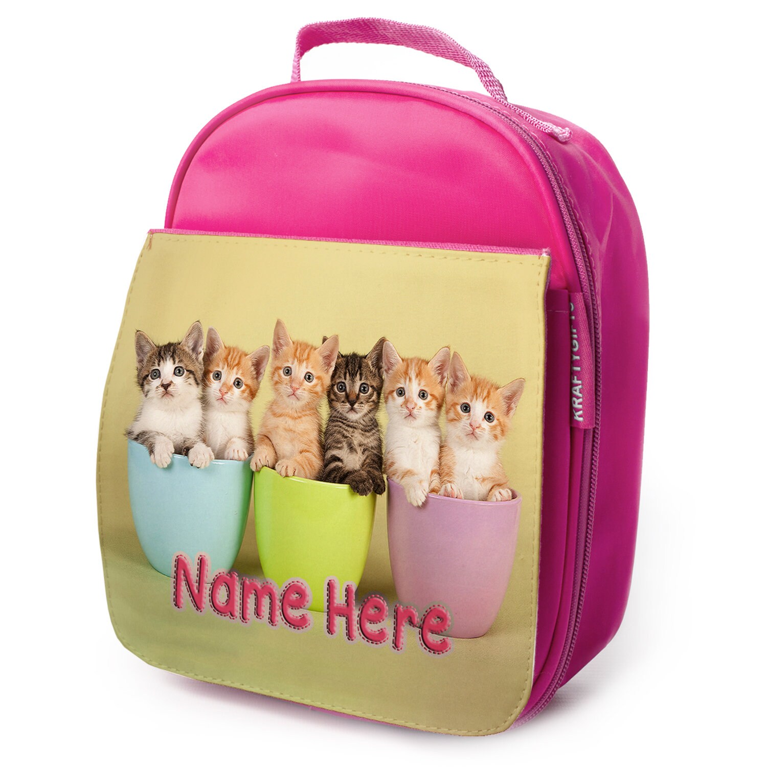Personalised Lunch Bag Kitten Cat Cute Childrens School Etsy