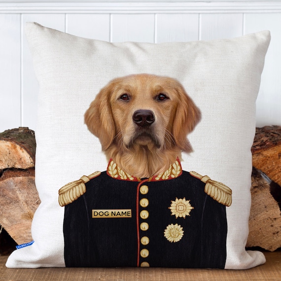 Golden retriever throw pillow discount