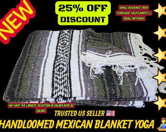 Donkergroene Mexicaanse falsadeken: warme stranddeken (76 x 53 inch)