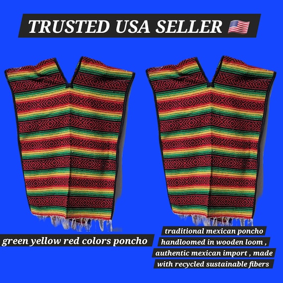 Mexican poncho gavan jorongo authentic