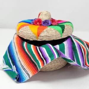 tortilla warmer straw tortillero basket comes with free little sarape napkin  5 de mayo fiesta free shipping we sell wholesale