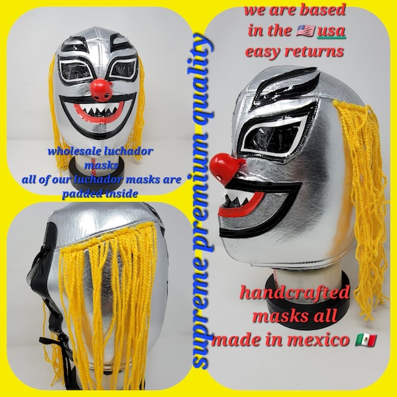 yellow clown  luchador lucha libre  luchador mask fiesta party favors  wholesale free shipping