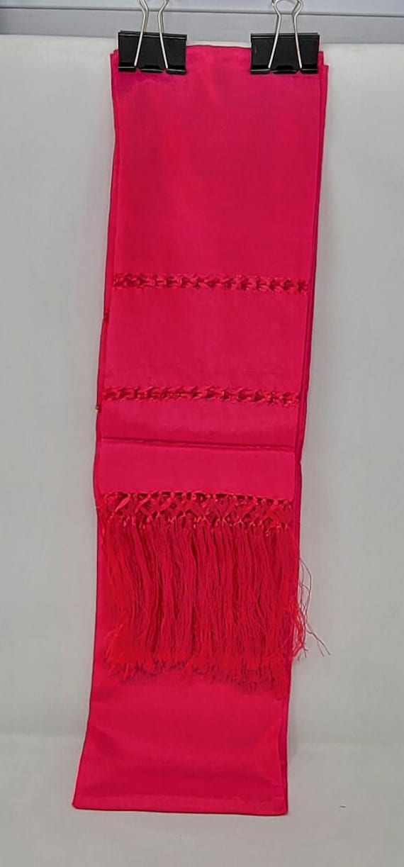 Solid pink rebozo mexican tipical  Rebozo or Chalina, Mexican Shawl (94" x 24.5") silk artisela  free shipping we sell wholesale
