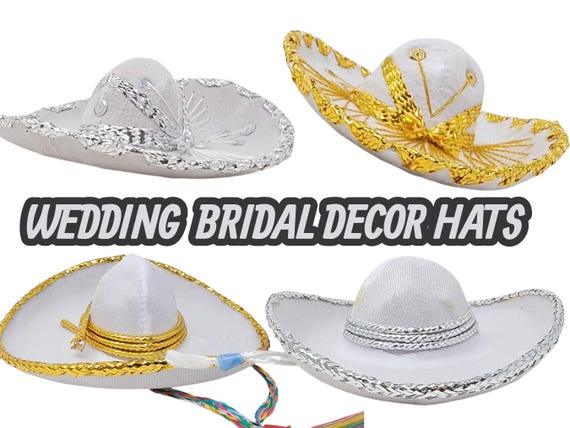 mexican mariachi sombrero for weddings or fiestas hat charro 6 inches   across
