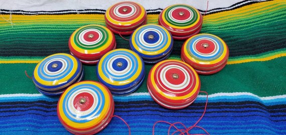 yo-yo colorful mexican  wooden toy free shipping we sell wholesale