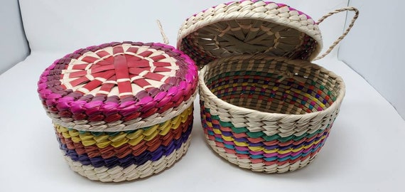 tortilla warmers Authentic Mexican handwoven  tortilleros tortilla warmer palm straw made free shipping we sell wholesale