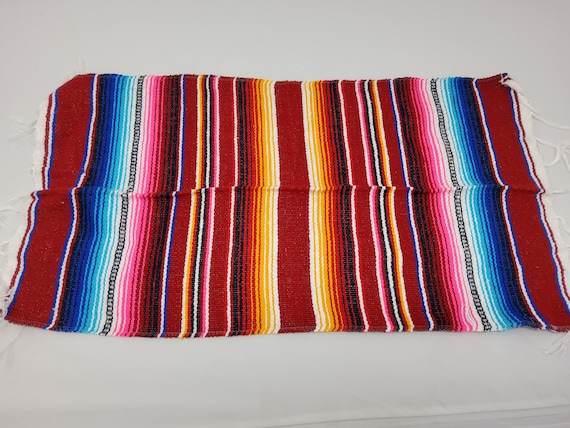 12 placemats pack  mexican serape assorted colors dining mat 11 by 20