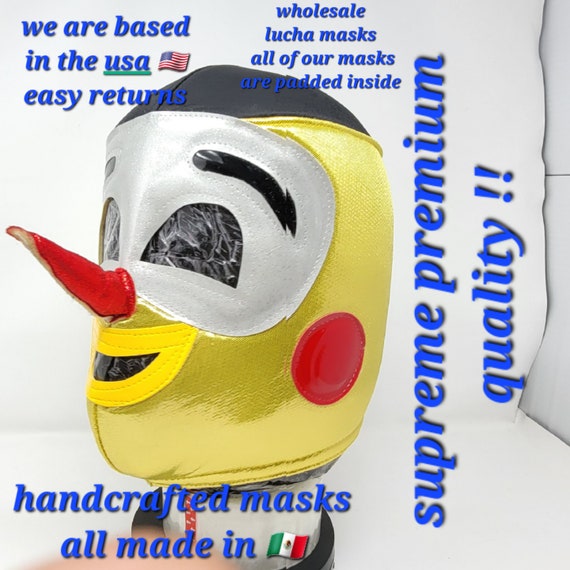 super pinocho 3000 robotic  luchador lucha libre  luchador mask fiesta party favors  wholesale free shipping