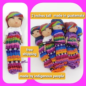 neue 2 Zoll guatemalan Sorgen Puppen oder Voodoo Puppe kostenloser Versand