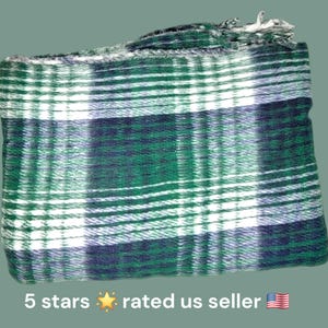 Super soft heavy thick mexican  reversible  winter blanket manta recycled fibers