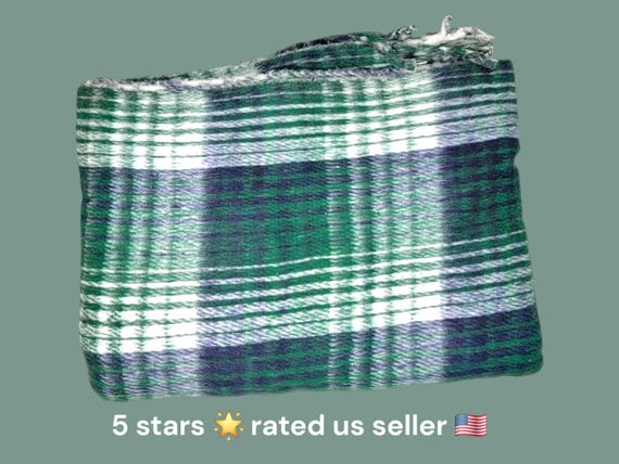 Super soft heavy thick mexican  reversible  winter blanket manta recycled fibers