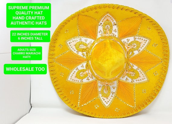 gold with gold mexican mariachi charro charro hat free shipping