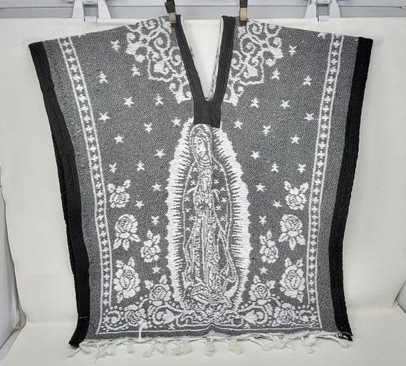 kids boys mexican ponchos with  virgin mary free shipping wholesale