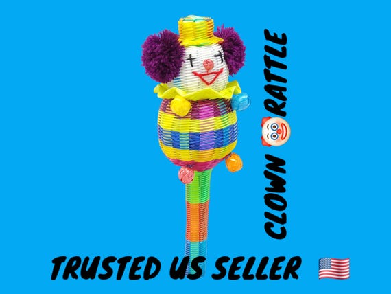 WHOLESALE clown maraca rattle all handwoven by skilled artisans free shipping