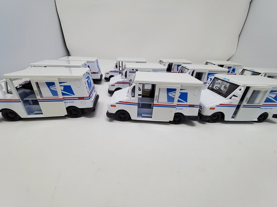 12 Cars Wholesale Usps Postal Vehicle Mail Truck Toy Scale Etsy