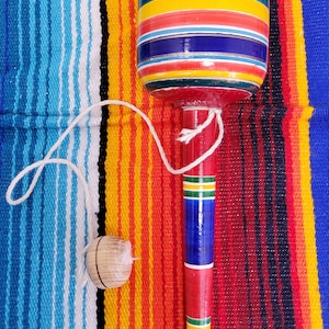 hand made mexican wooden tradtional valero cup and ball game kendama free shipping
