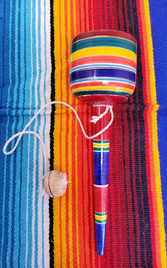 hand made mexican wooden tradtional valero cup and ball game kendama free shipping