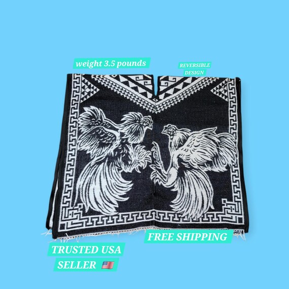 poncho roosters mexican poncho traditional  gavan jorongo 5 de mayo