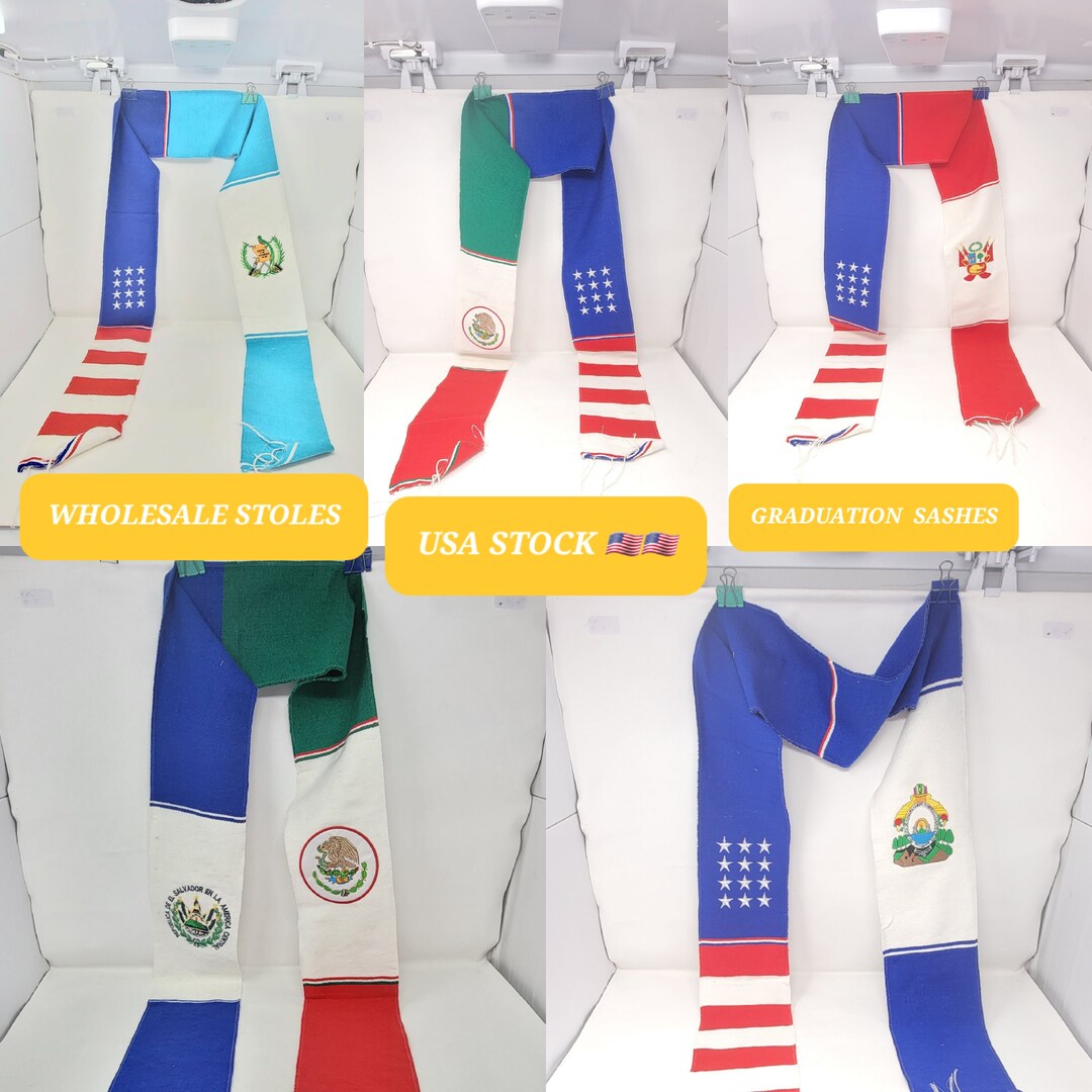 WHOLESALE BULK Mexican Sarapes Stoles Sashes for Graduation 2023 Free