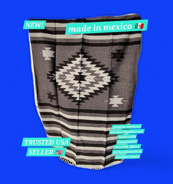 Diamond  mexican blanket Tapestry 3.3 pounds