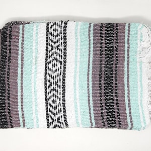 aqua colors blanket mexican blanket warm yoga  falsa blanket beach blanket 76&quot; L x 53&quot; w free  shipping wholesale