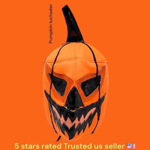 Adult HALLOWEEN PUMPKIN  MASK Wrestler Day of the dead luchador  nacho Libre luchador Mask Lucha Libre cheap mexican  wrestling Mask party