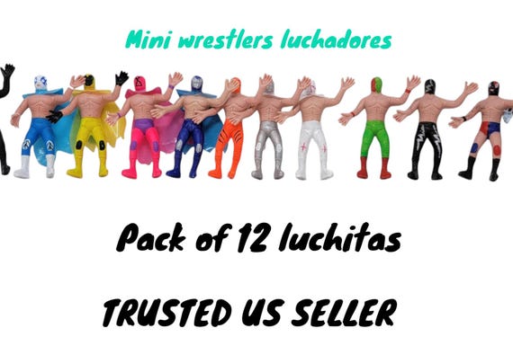 12 pack Wholesale lot of luchador dolls luchador wrestling luchador action figurine lucha libre toy