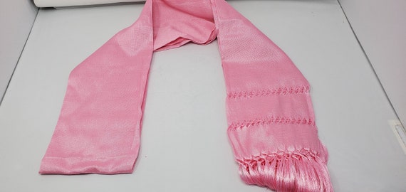 Solid baby pink rebozo mexican tipical  Rebozo or Chalina, Mexican Shawl (94" x 24.5") silk artisela  free shipping we sell wholesale