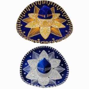Charro sombrero  hats for mariachis fiesta 5 de mayo velvet hand made