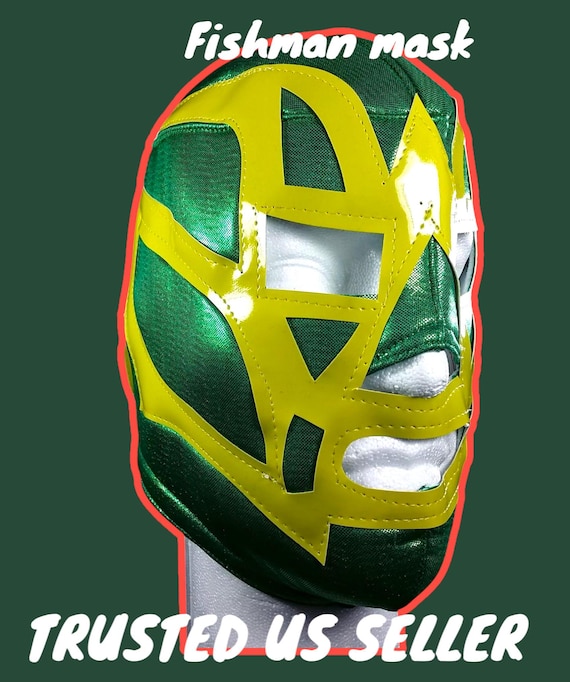 green and yellow mask  Wrestler   luchador wrestling Mask party sports  free shipping