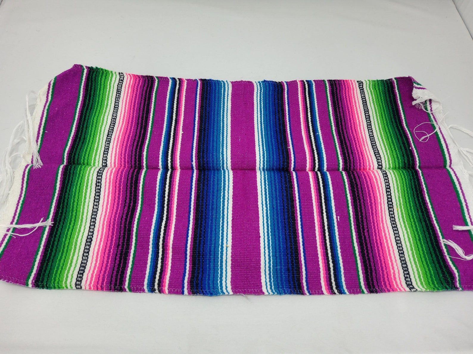 Authentic mexican pink serape colorful placemat 11 by Etsy