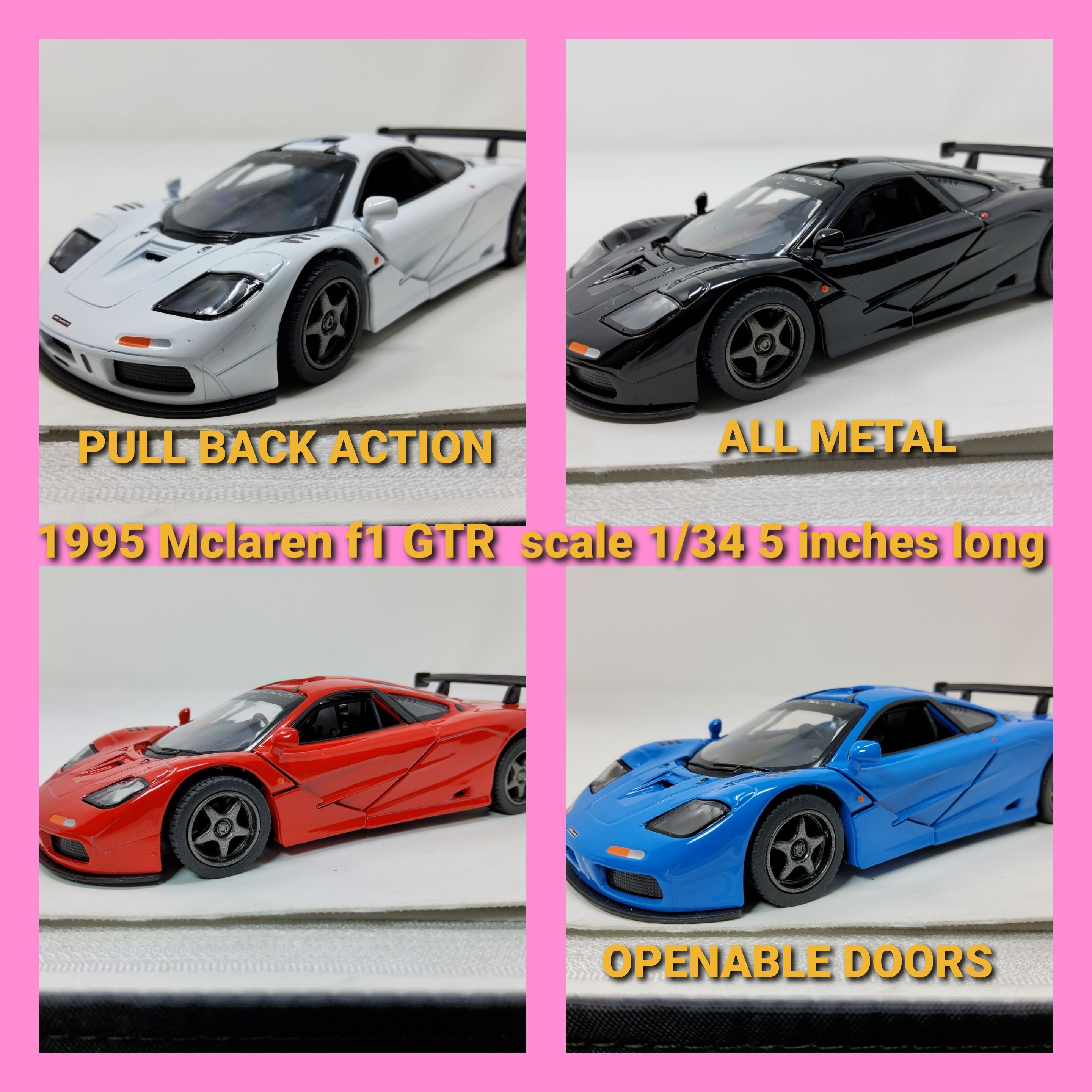 Kinsmart 1995 Mclaren F1 Gtr Toy Model 