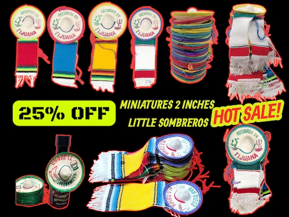 Mini Sombrero Party Favors: Wholesale Lot of 12, Mexican Fiesta Decor