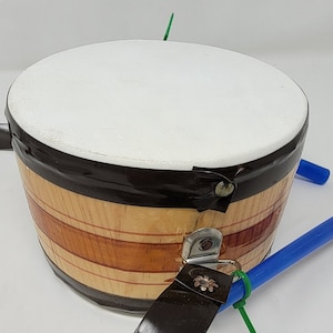 made in mexico wooden drum toy musical instrument  for children