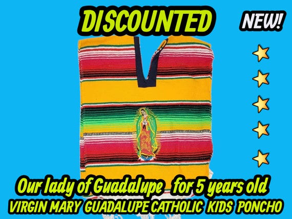 Boys Juan Diego  peasant  poncho virgin de Guadalupe day 12 of December