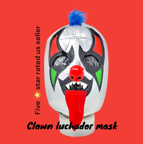 psycho clown   luchador lucha libre  luchador mask fiesta party favors  wholesale free shipping
