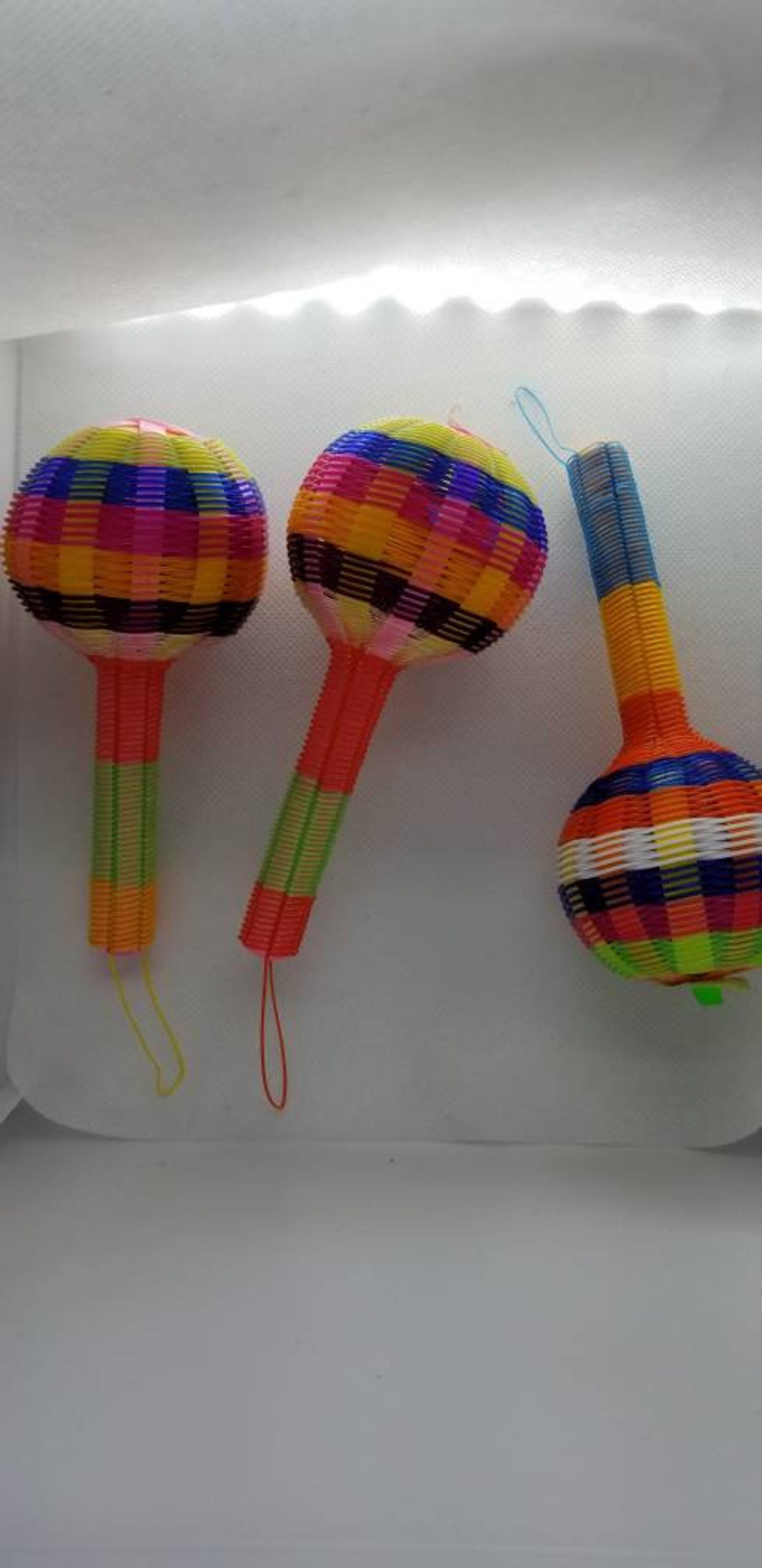 3 small mexican maraca rattle Etsy