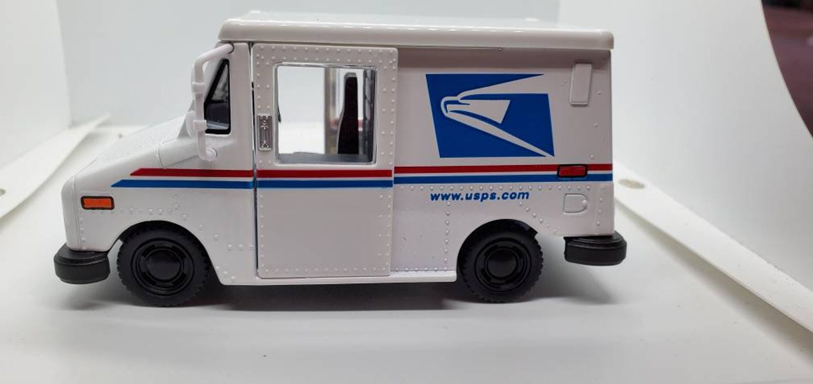 Usps postal vehicle mail truck toy scale 136 free shipping Etsy