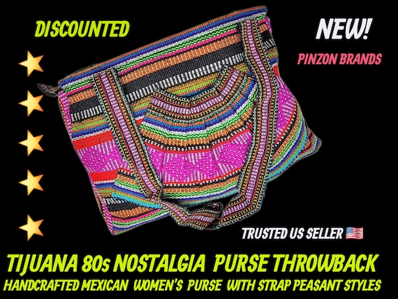 Pinzon mexican backpack knapsack saddle pouch woven mochila bohemian